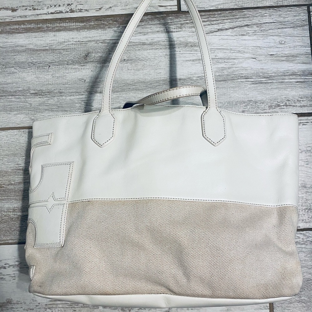 Tory Burch Stacked Two Tone East West Tote